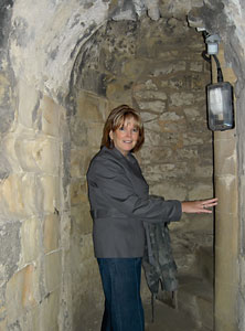 Stairs inside the Keep to lower level